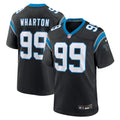 Tershawn Wharton Carolina Panthers Team Game Jersey - Black | Stitched Football Jersey TJS2274