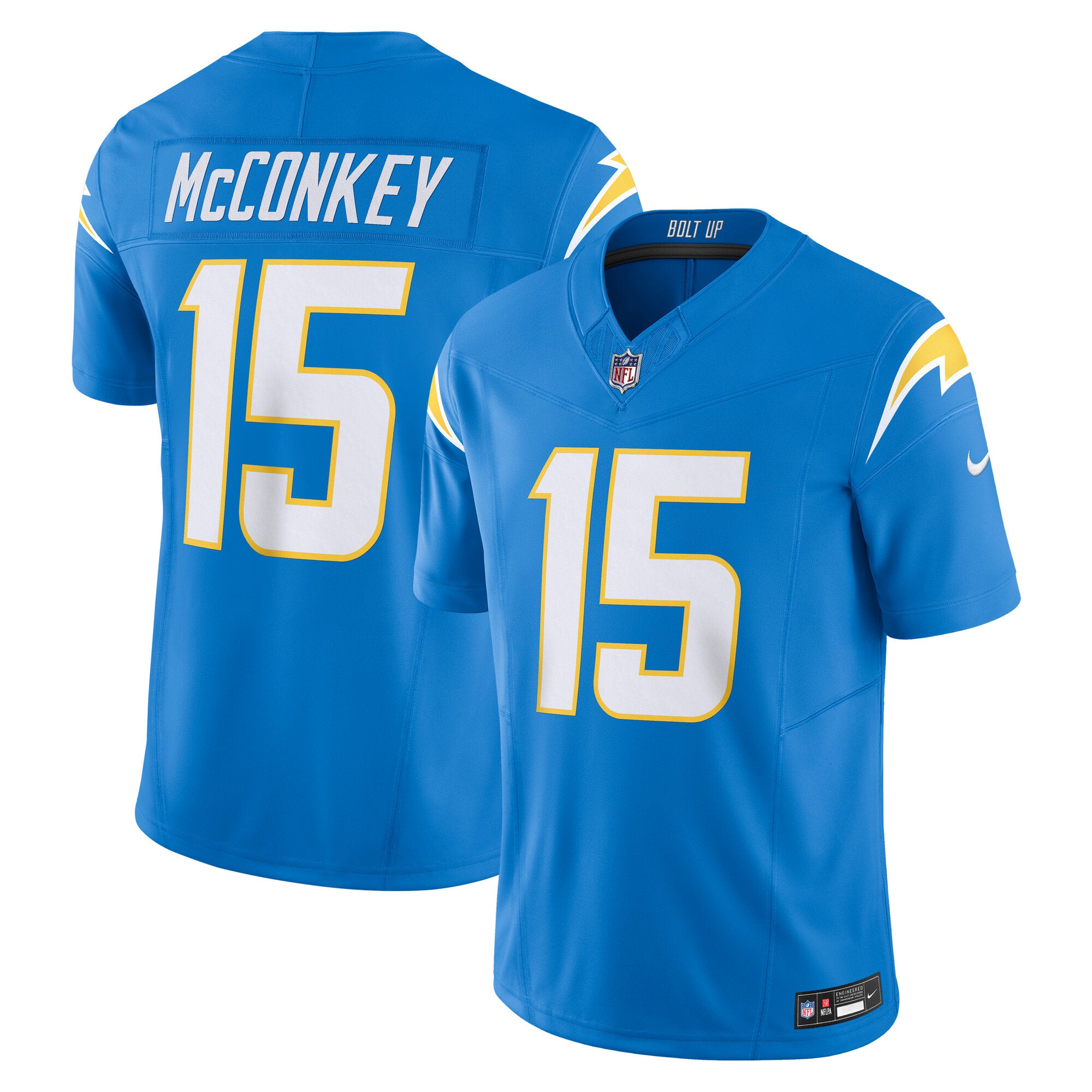 Ladd McConkey Los Angeles Chargers Team Vapor F.U.S.E. Limited Jersey - Powder Blue | Stitched Football Jersey TJS2377