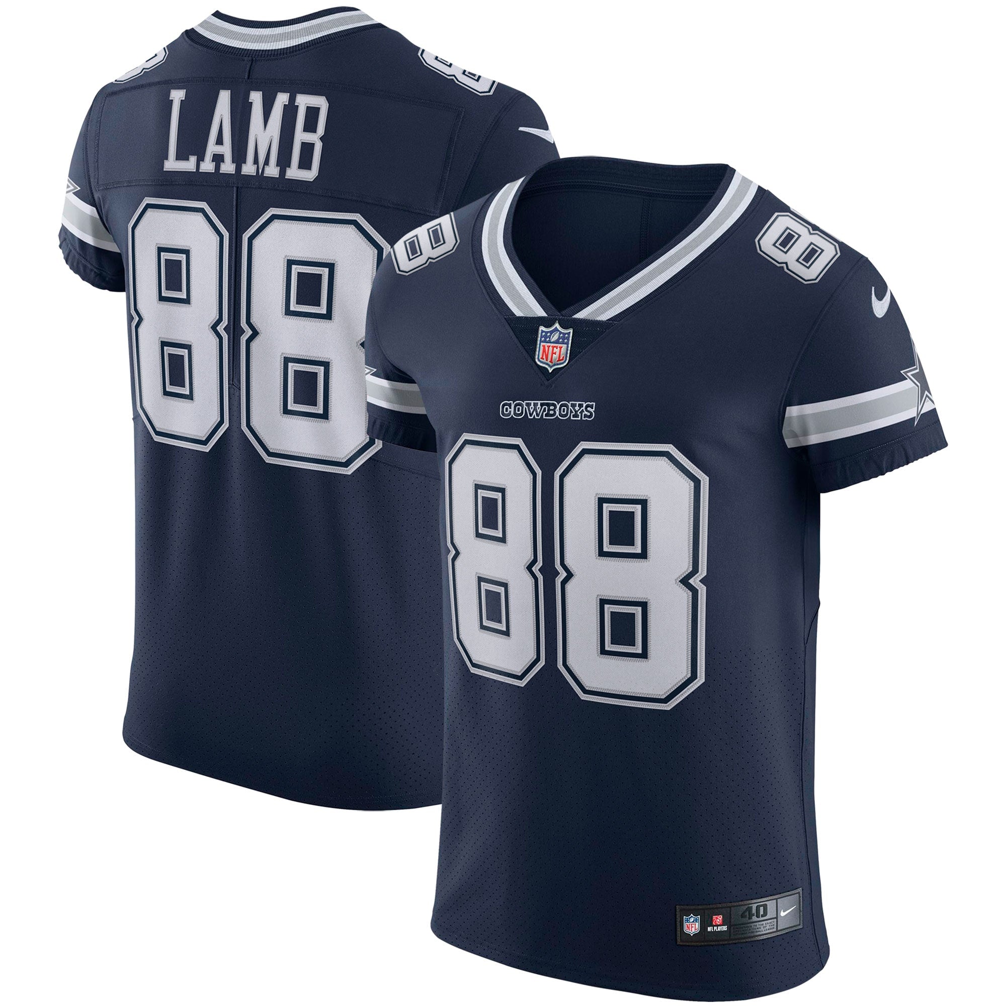 CeeDee Lamb Dallas Cowboys Vapor Elite Jersey - Navy | Stitched Football Jersey TJS2492