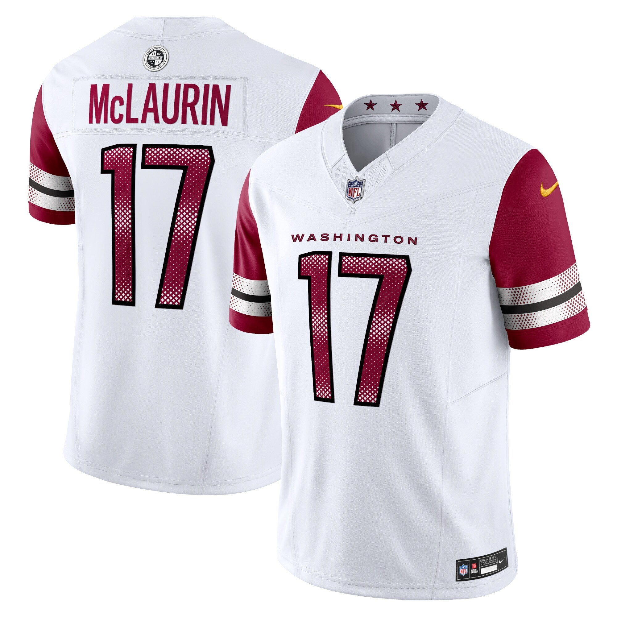 Terry McLaurin Washington Commanders Vapor F.U.S.E. Limited Jersey - White | Stitched Football Jersey TJS2329
