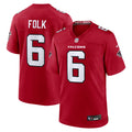 Nick Folk Atlanta Falcons Team Game Jersey - Red | Stitched Football Jersey TJS2466