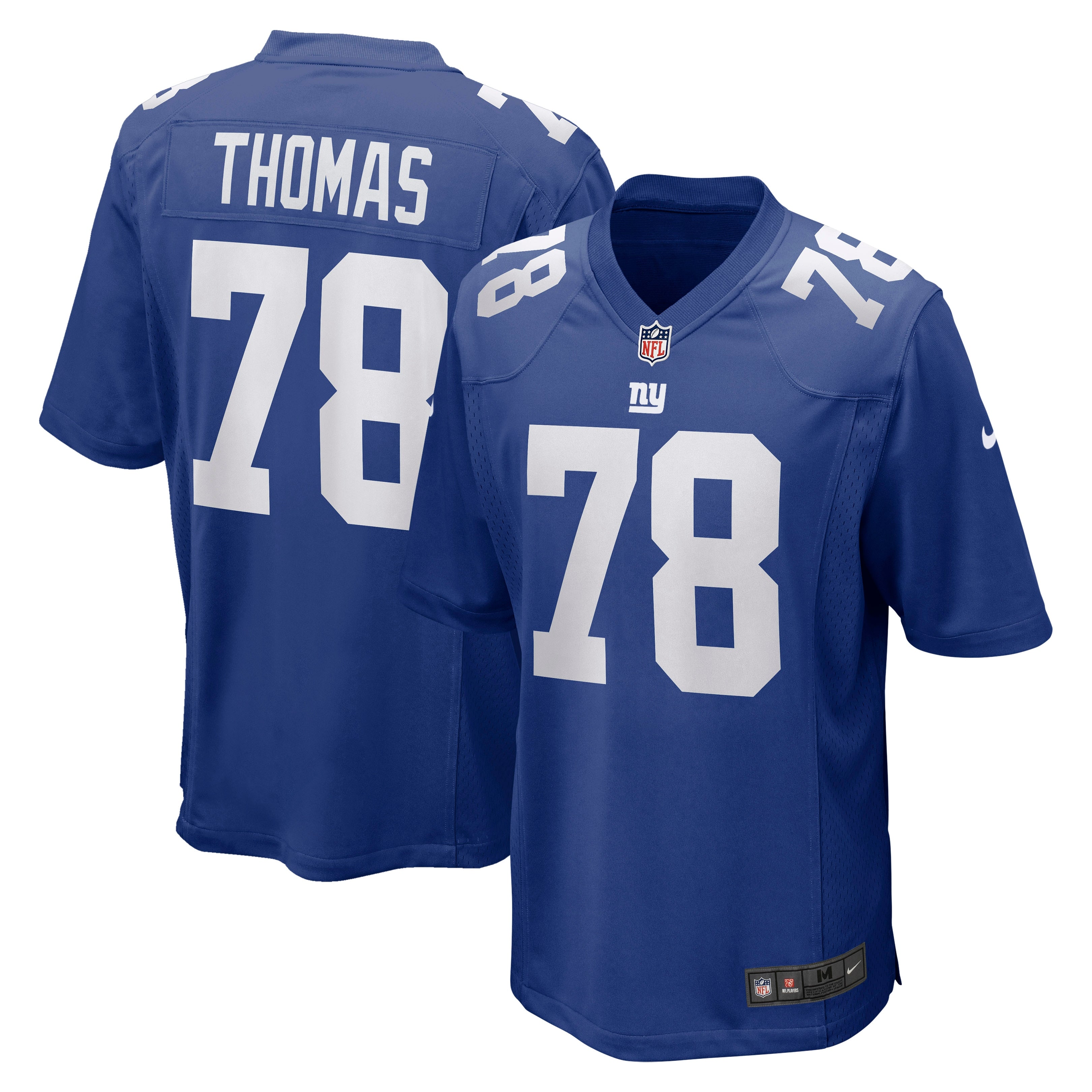 Andrew Thomas New York Giants Player Game Jersey - Royal | Stitched Football Jersey TJS2443