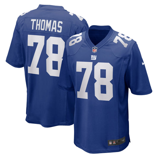 Andrew Thomas New York Giants Player Game Jersey - Royal | Stitched Football Jersey TJS2443