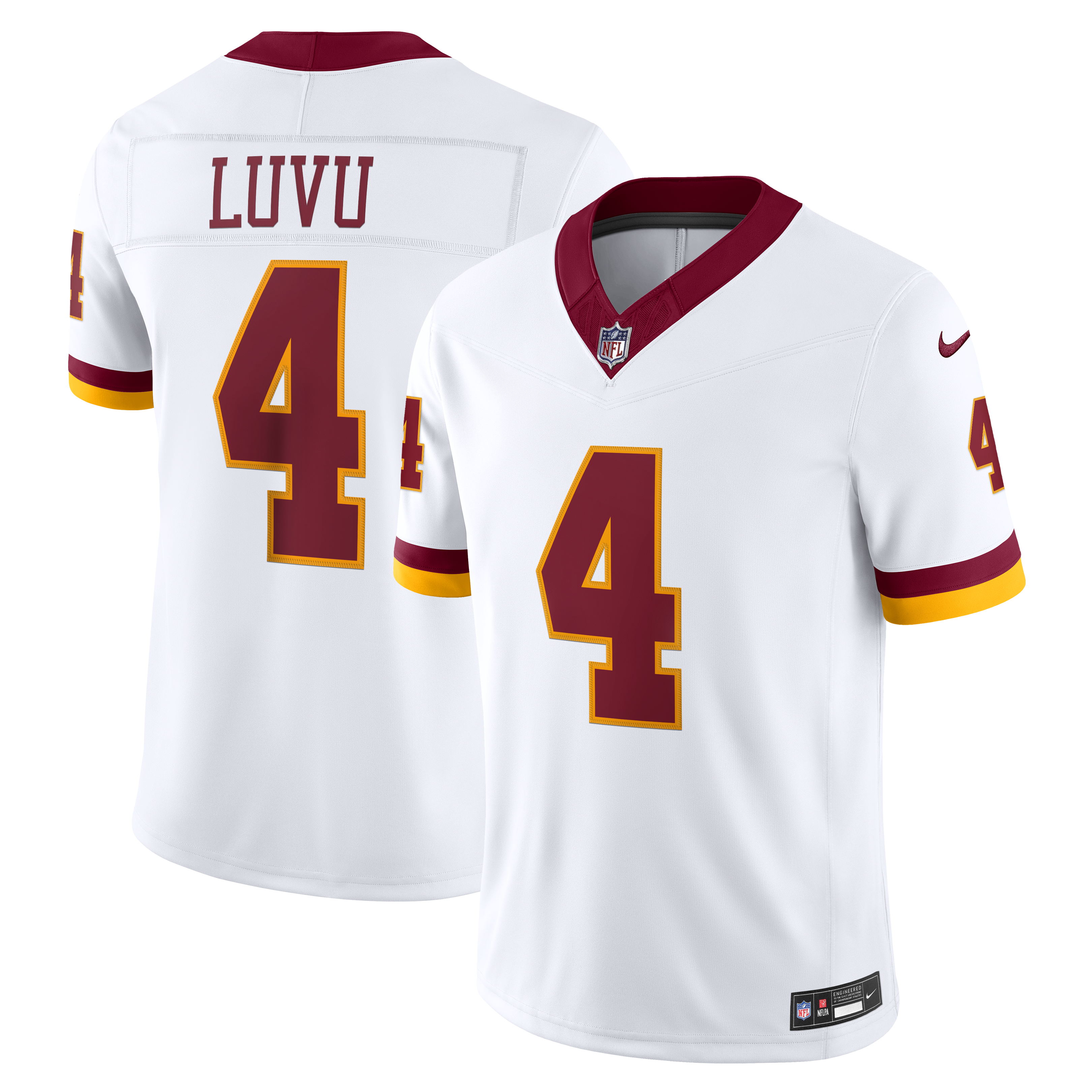 Frankie Luvu Washington Commanders Vapor F.U.S.E. Stitched Limited Jersey - White | Stitched Football Jersey TJS2448