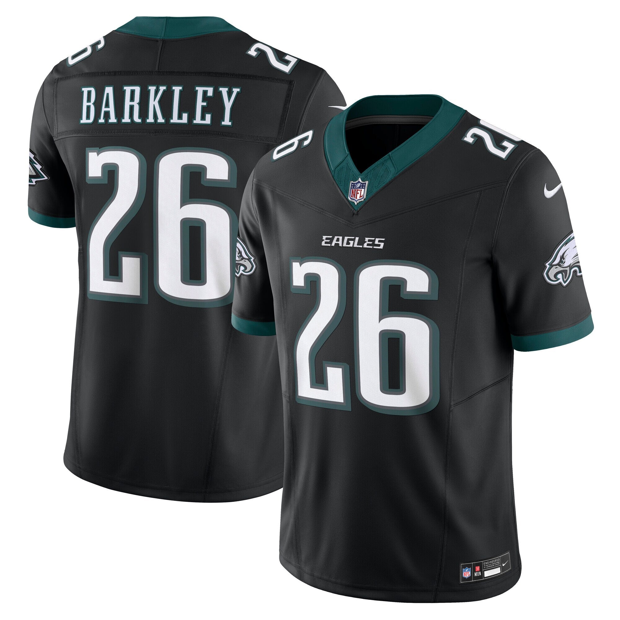 Saquon Barkley Philadelphia Eagles Vapor F.U.S.E. Limited Jersey - Black | Stitched Football Jersey TJS2404