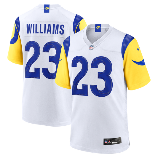 Kyren Williams Los Angeles Rams White Game Player Jersey - White | Stitched Football Jersey TJS2499