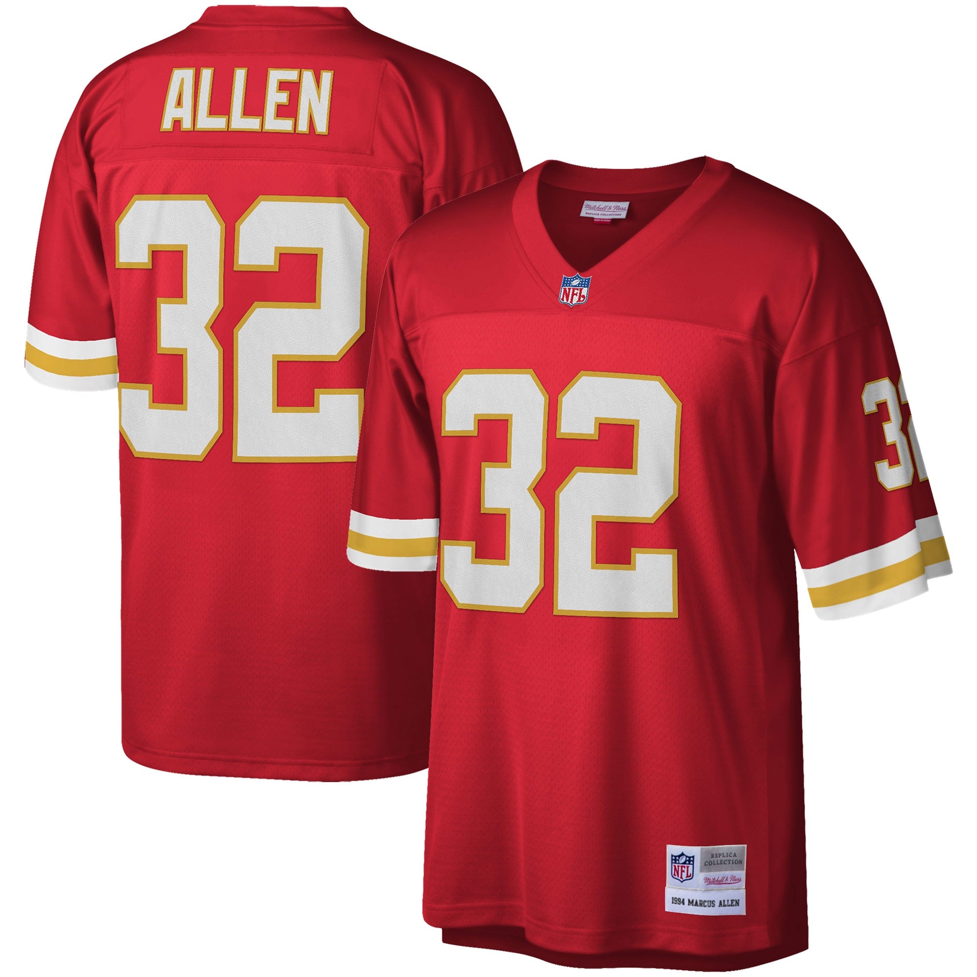 Marcus Allen Kansas City Chiefs M & N Legacy Replica Jersey - Red | Stitched Football Jersey TJS2474
