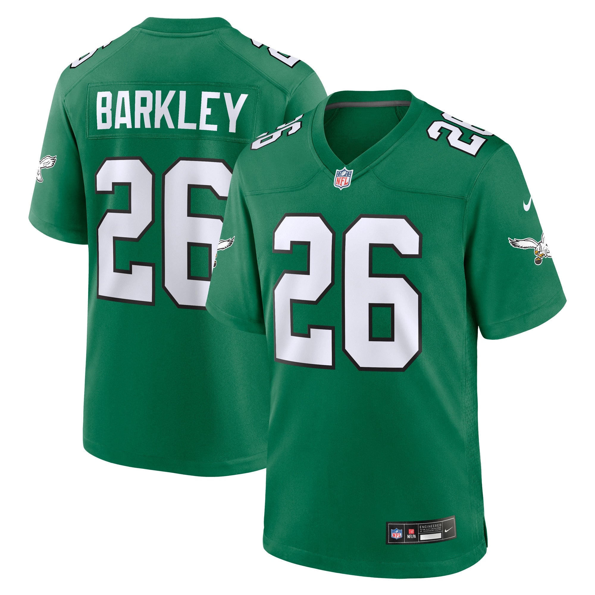 Saquon Barkley Philadelphia Eagles Alternate Game Jersey - Kelly Green | Stitched Football Jersey TJS2228