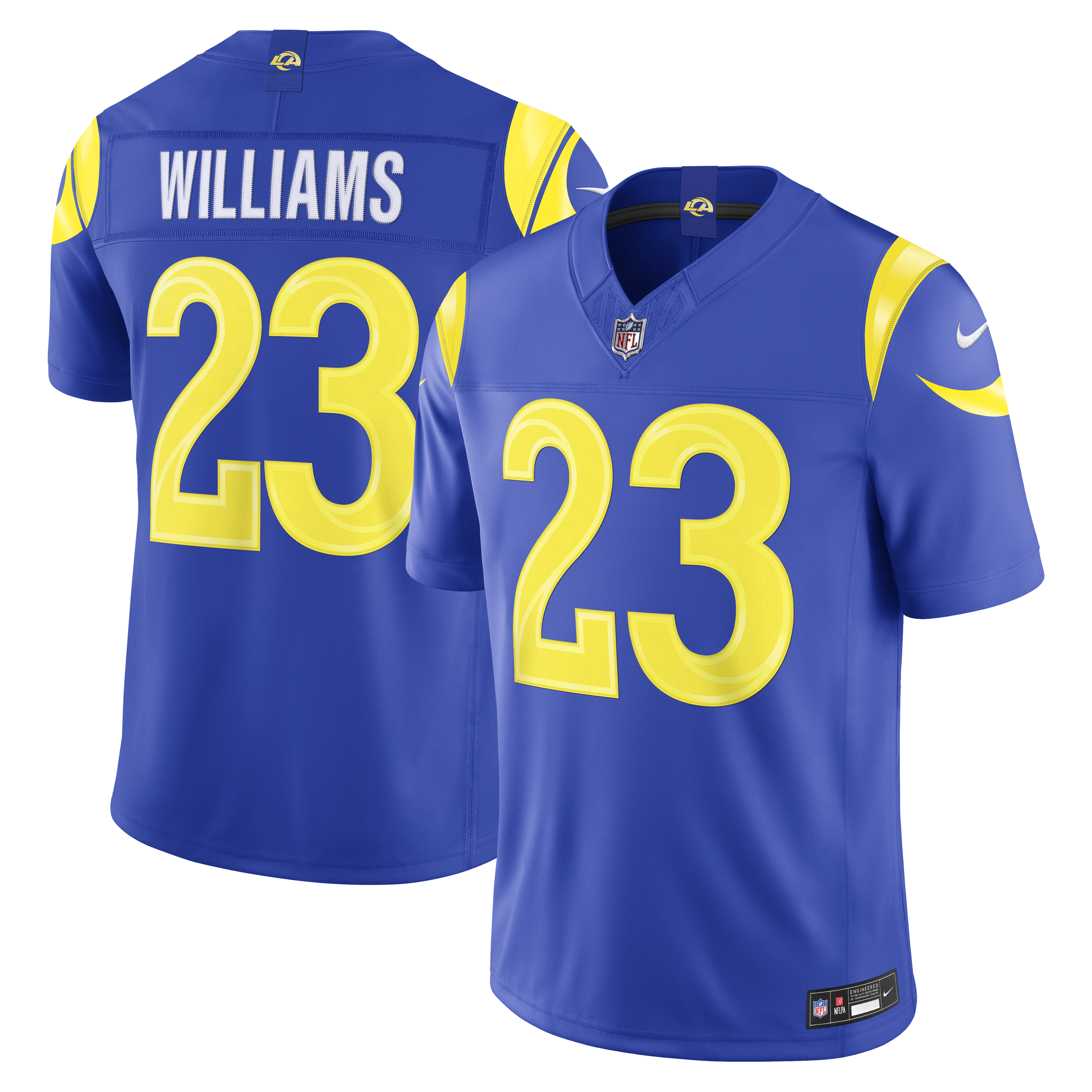 Kyren Williams Los Angeles Rams Vapor F.U.S.E. Stitched Limited Jersey - Royal | Stitched Football Jersey TJS2500