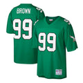Jerome Brown Philadelphia Eagles M & N Big & Tall 1990 Retired Player Replica Jersey - Kelly Green | Stitched Football Jersey TJS2333