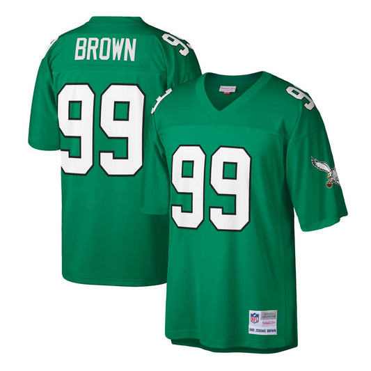 Jerome Brown Philadelphia Eagles M & N Big & Tall 1990 Retired Player Replica Jersey - Kelly Green | Stitched Football Jersey TJS2333