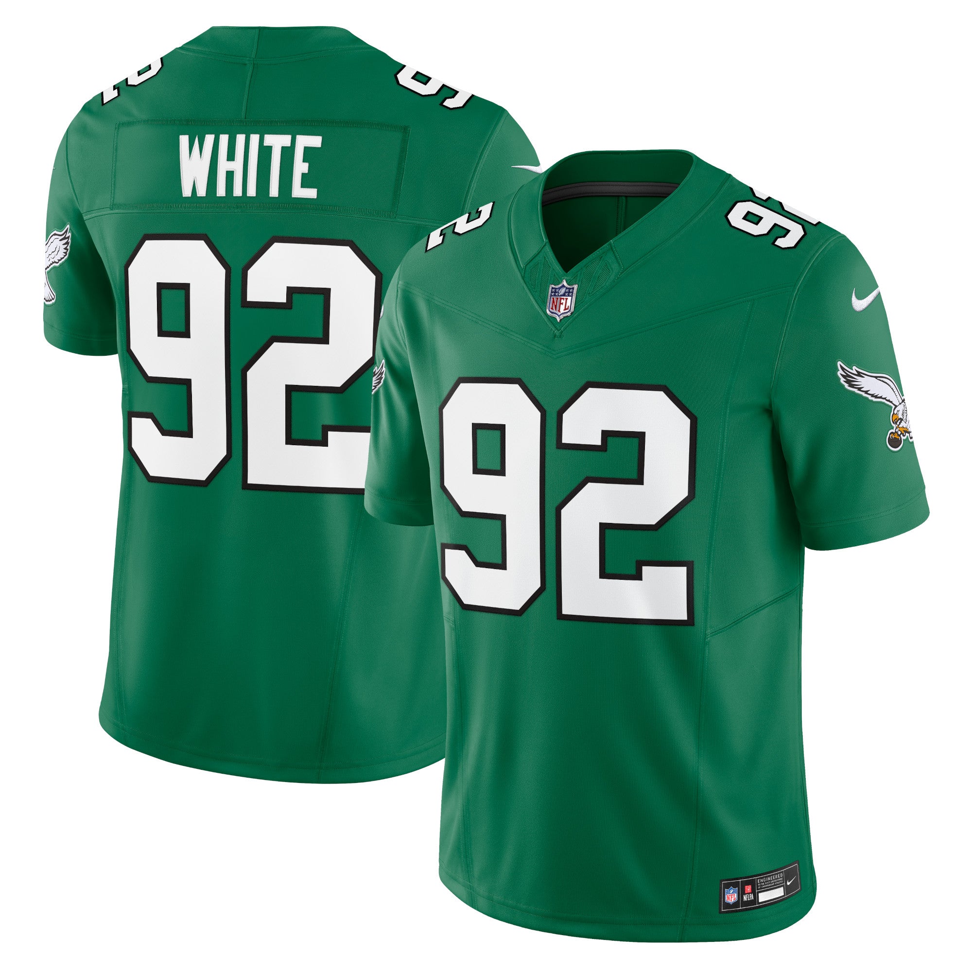 Reggie White Philadelphia Eagles Alternate Vapor F.U.S.E. Limited Jersey - Kelly Green | Stitched Football Jersey TJS2211