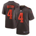 Deshaun Watson Cleveland Browns Alternate Game Jersey - Brown | Stitched Football Jersey TJS2338