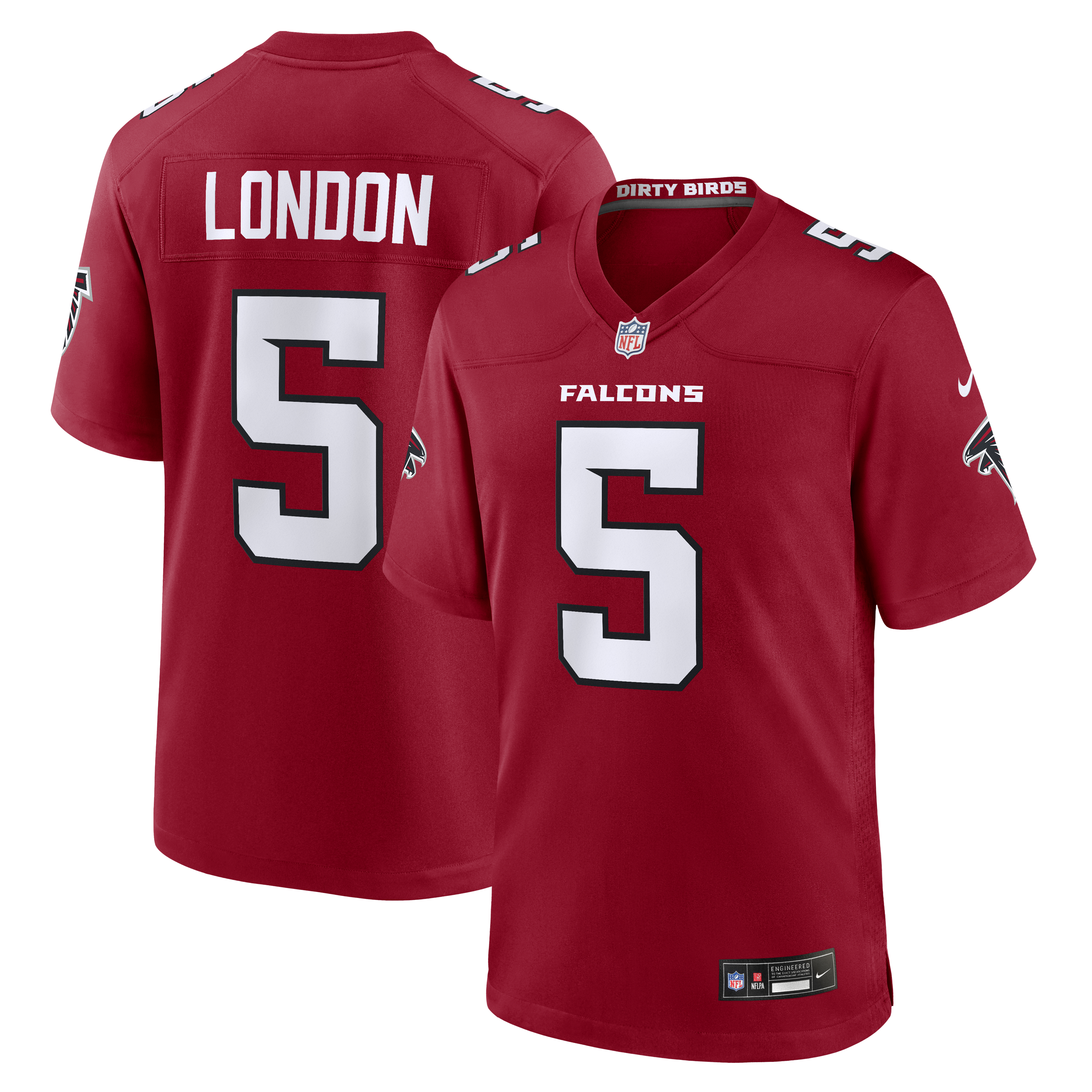Drake London Atlanta Falcons Game Jersey - Red | Stitched Football Jersey TJS2252