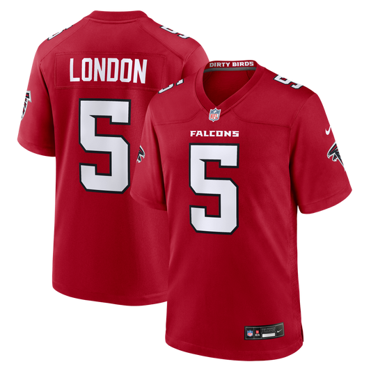Drake London Atlanta Falcons Game Jersey - Red | Stitched Football Jersey TJS2252