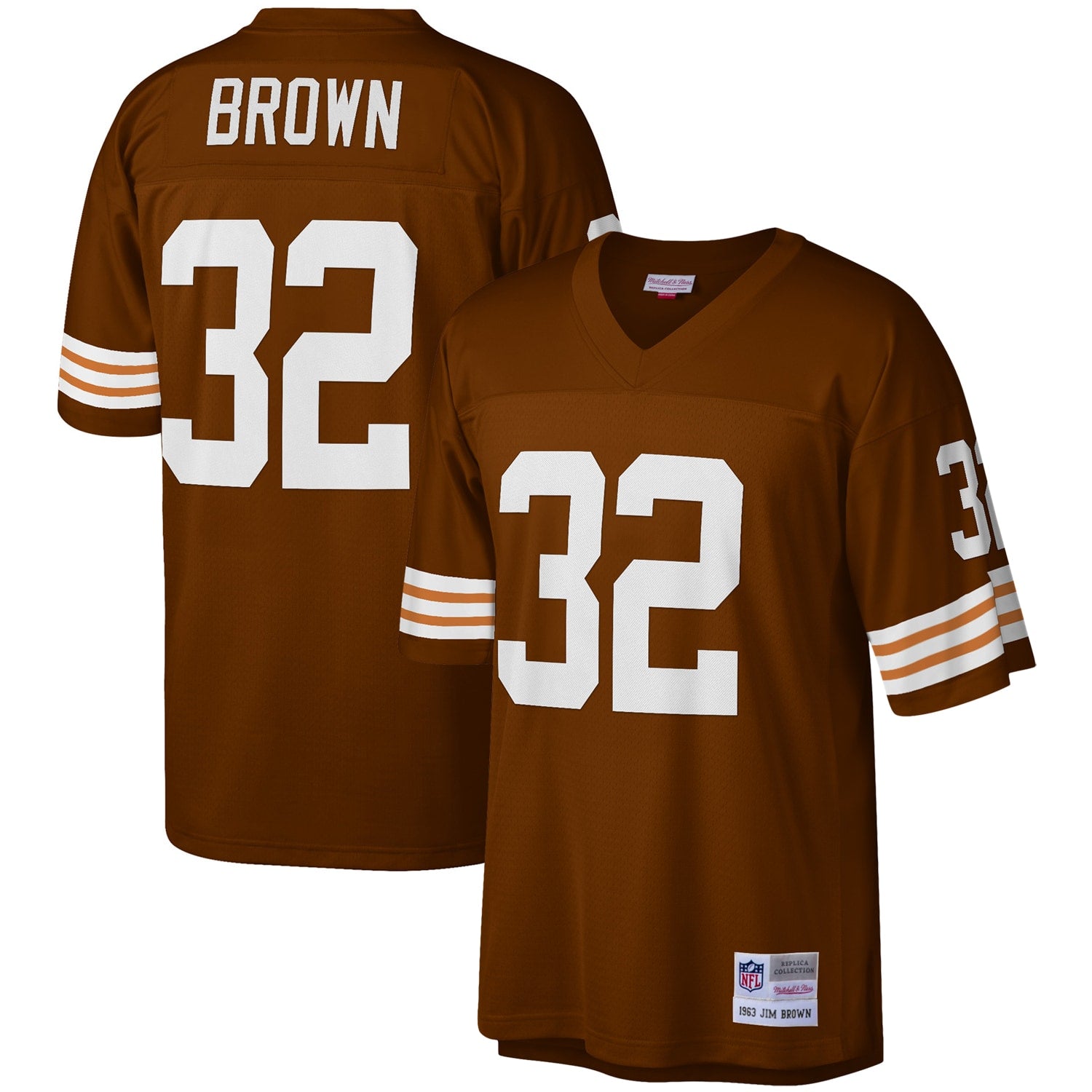 Jim Brown Cleveland Browns M & N Legacy Replica Jersey - Brown | Stitched Football Jersey TJS2233