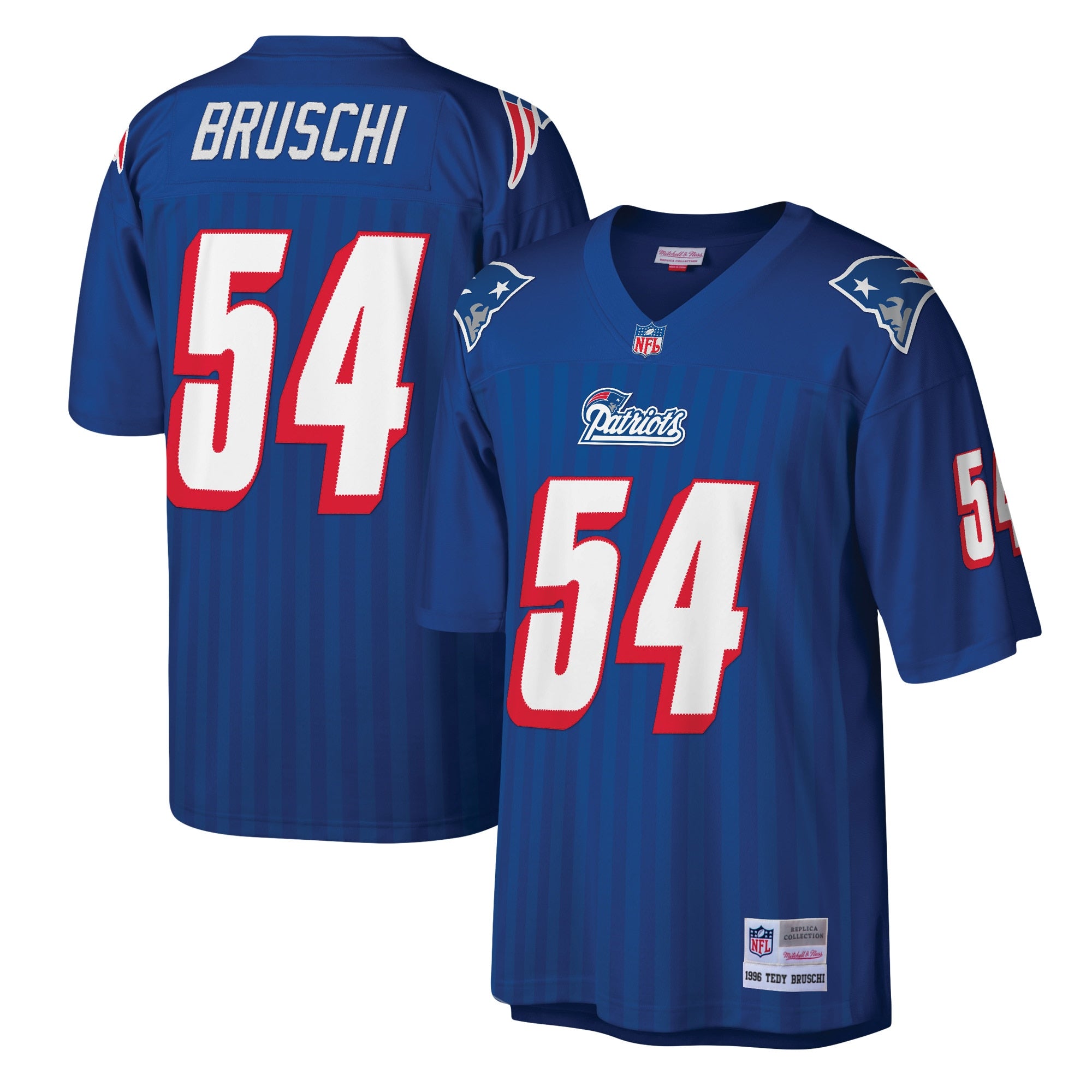 Tedy Bruschi New England Patriots M & N Legacy Replica Jersey - Royal | Stitched Football Jersey TJS2389