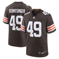 Carson Schwesinger Cleveland Browns 2025 NFL Draft Game Jersey - Brown | Stitched Football Jersey TJS2260