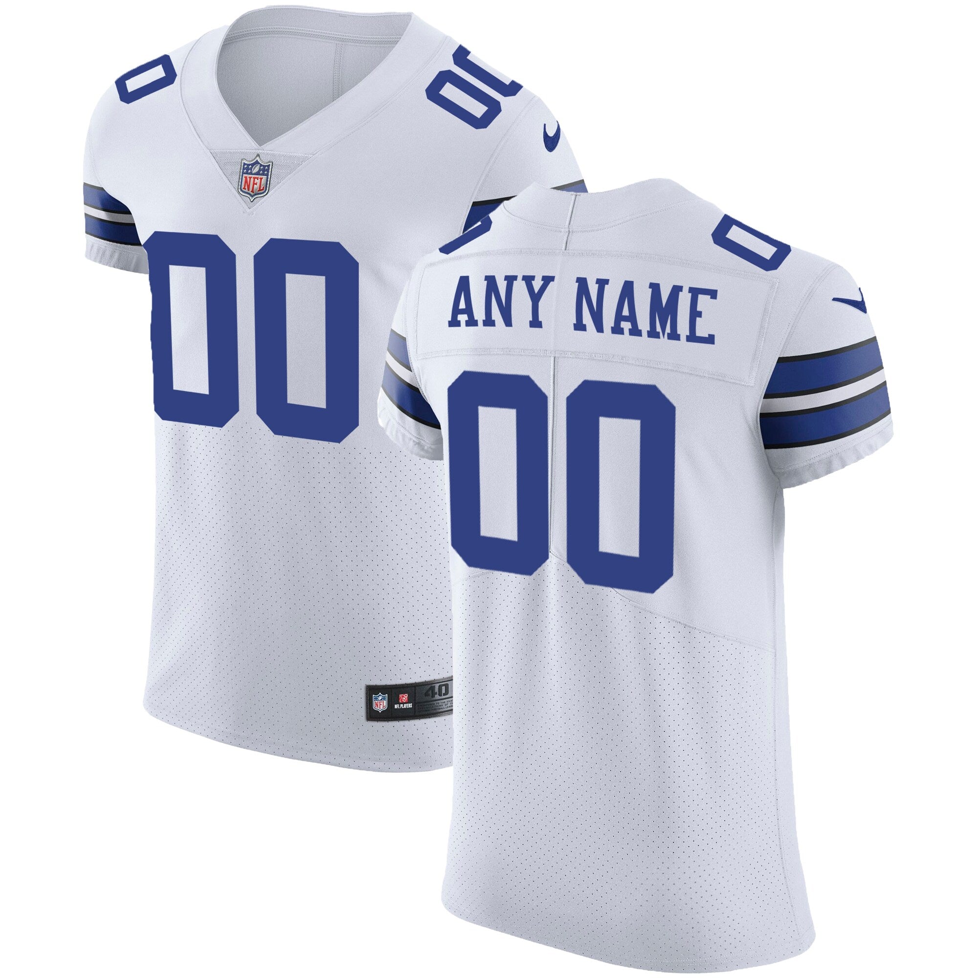 Dallas Cowboys Vapor Untouchable Custom Elite Jersey - White | Stitched Football Jersey TJS2459