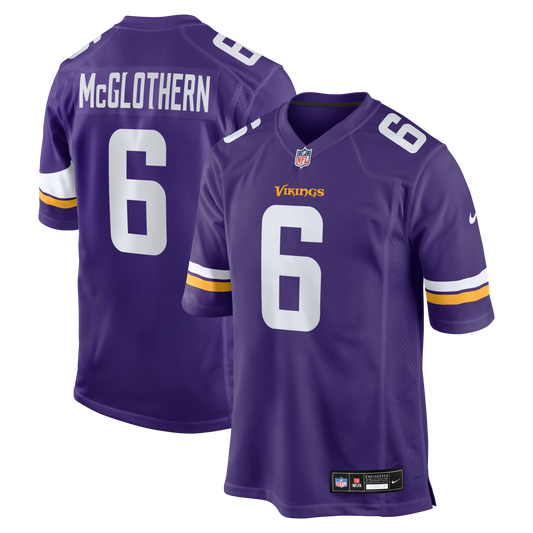 Dwight McGlothern Minnesota Vikings Team Game Jersey - Purple | Stitched Football Jersey TJS2302