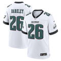Saquon Barkley Philadelphia Eagles Game Jersey - White | Stitched Football Jersey TJS2288