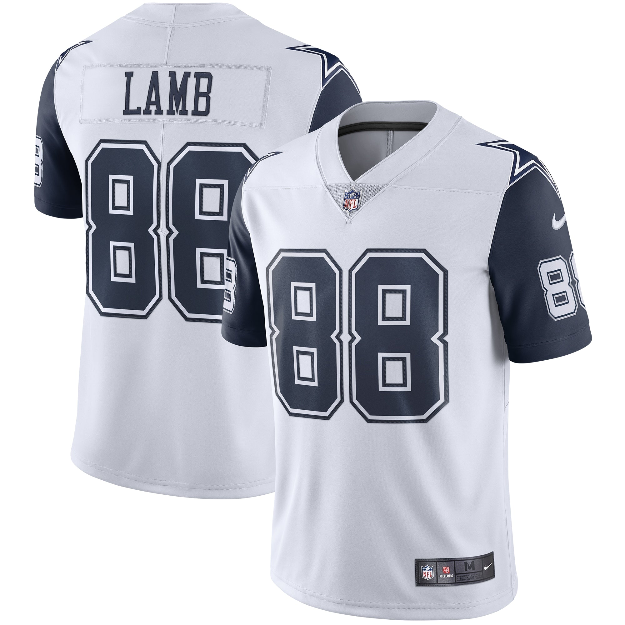 CeeDee Lamb Dallas Cowboys 2nd Alternate Vapor Limited Jersey - White | Stitched Football Jersey TJS2462