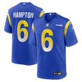 Nick Hampton Los Angeles Rams Team Game Jersey - Royal | Stitched Football Jersey TJS2210