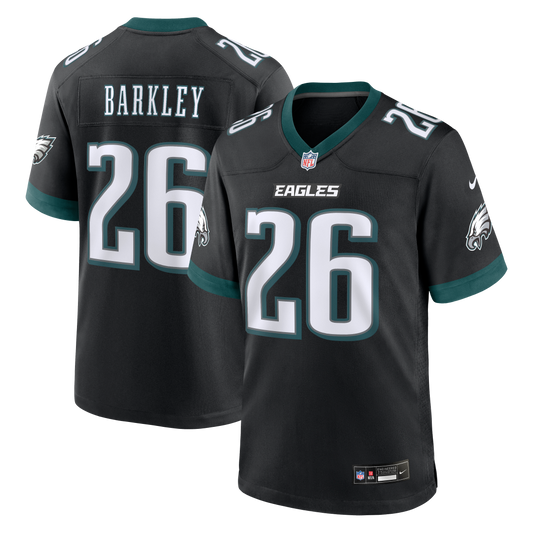 Saquon Barkley Philadelphia Eagles Alternate Game Jersey - Black | Stitched Football Jersey TJS2227