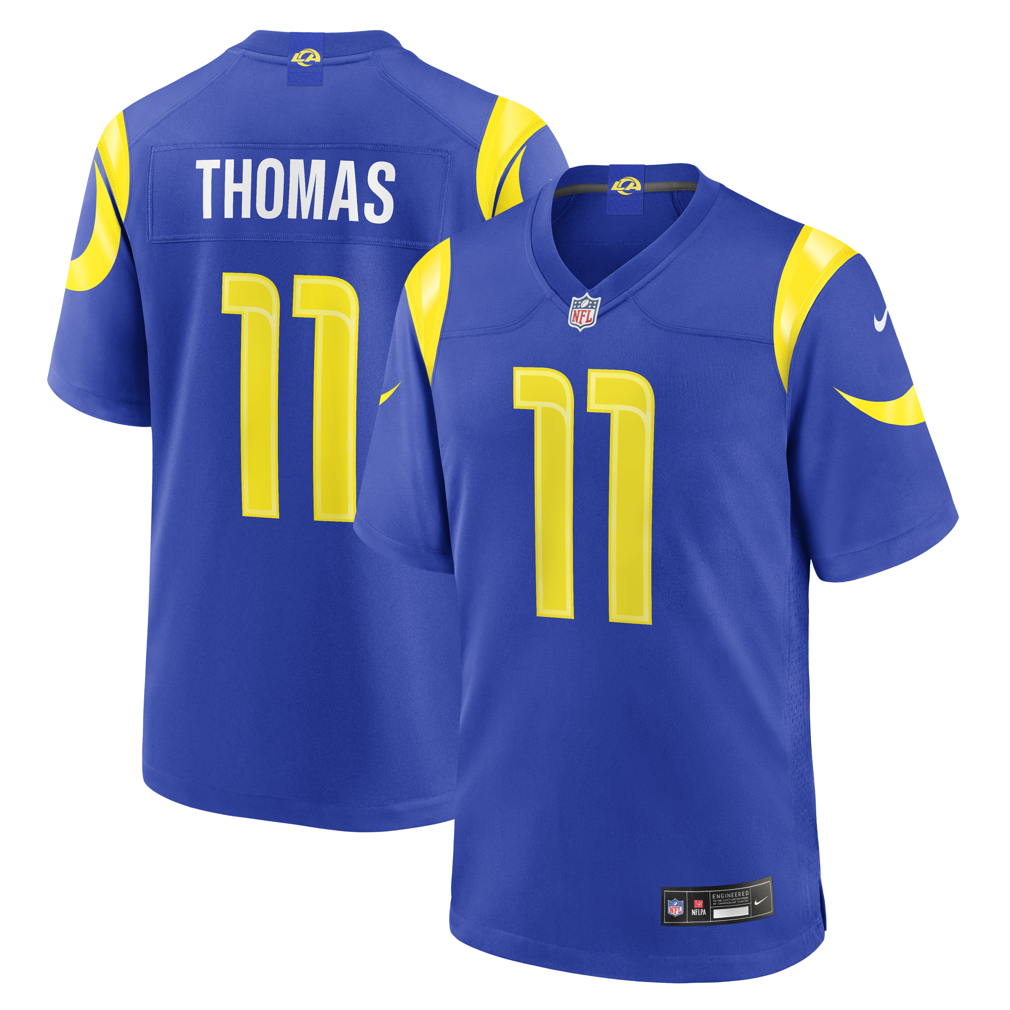 Keir Thomas Los Angeles Rams Team Game Jersey - Royal | Stitched Football Jersey TJS2322