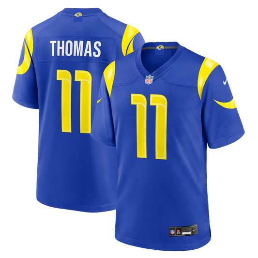 Keir Thomas Los Angeles Rams Team Game Jersey - Royal | Stitched Football Jersey TJS2322