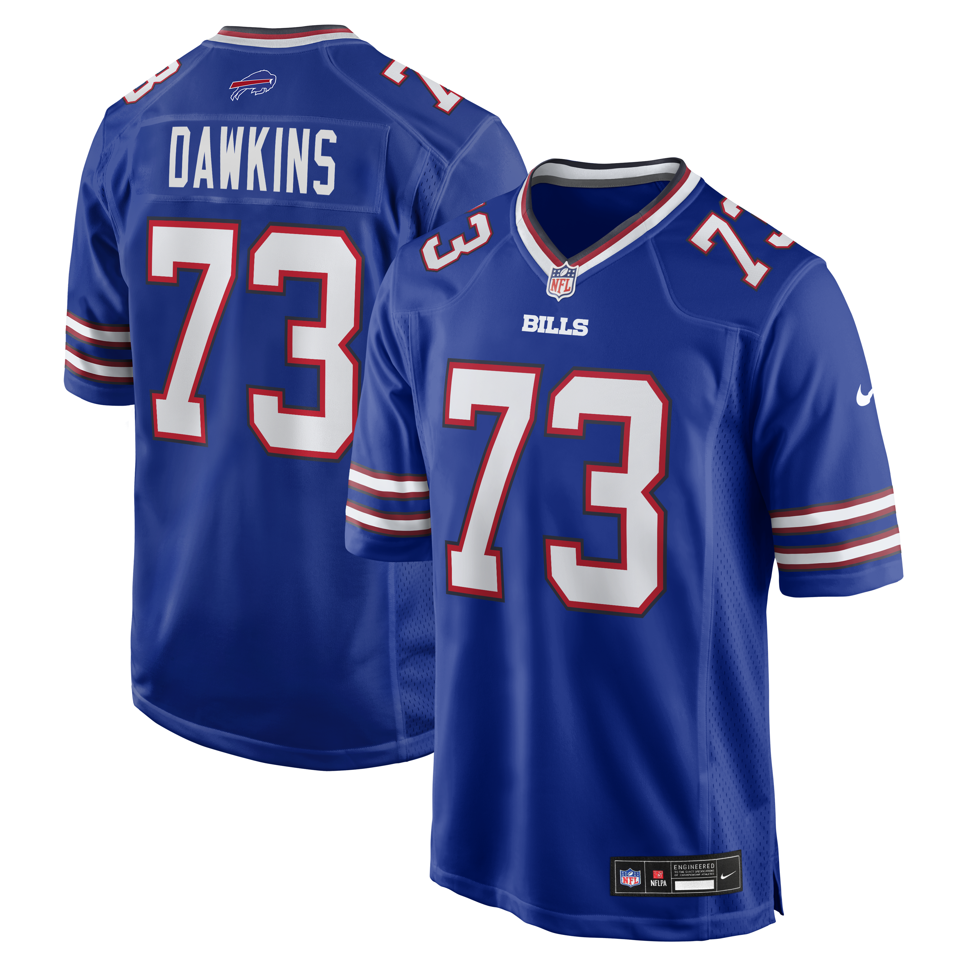 Dion Dawkins Buffalo Bills Game Player Jersey - Royal | Stitched Football Jersey TJS2369