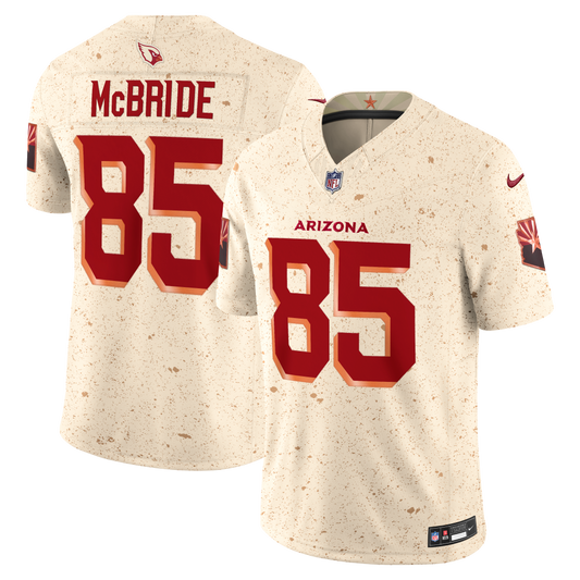 Trey McBride Arizona Cardinals 2025 Rivalries Collection Stitched Limited Jersey - Natural | Stitched Football Jersey TJS2282