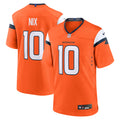 Bo Nix Denver Broncos Player Game Jersey - Orange | Stitched Football Jersey TJS2450