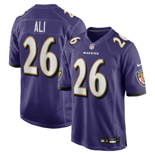 Rasheen Ali Baltimore Ravens Team Game Jersey - Purple | Stitched Football Jersey TJS2247