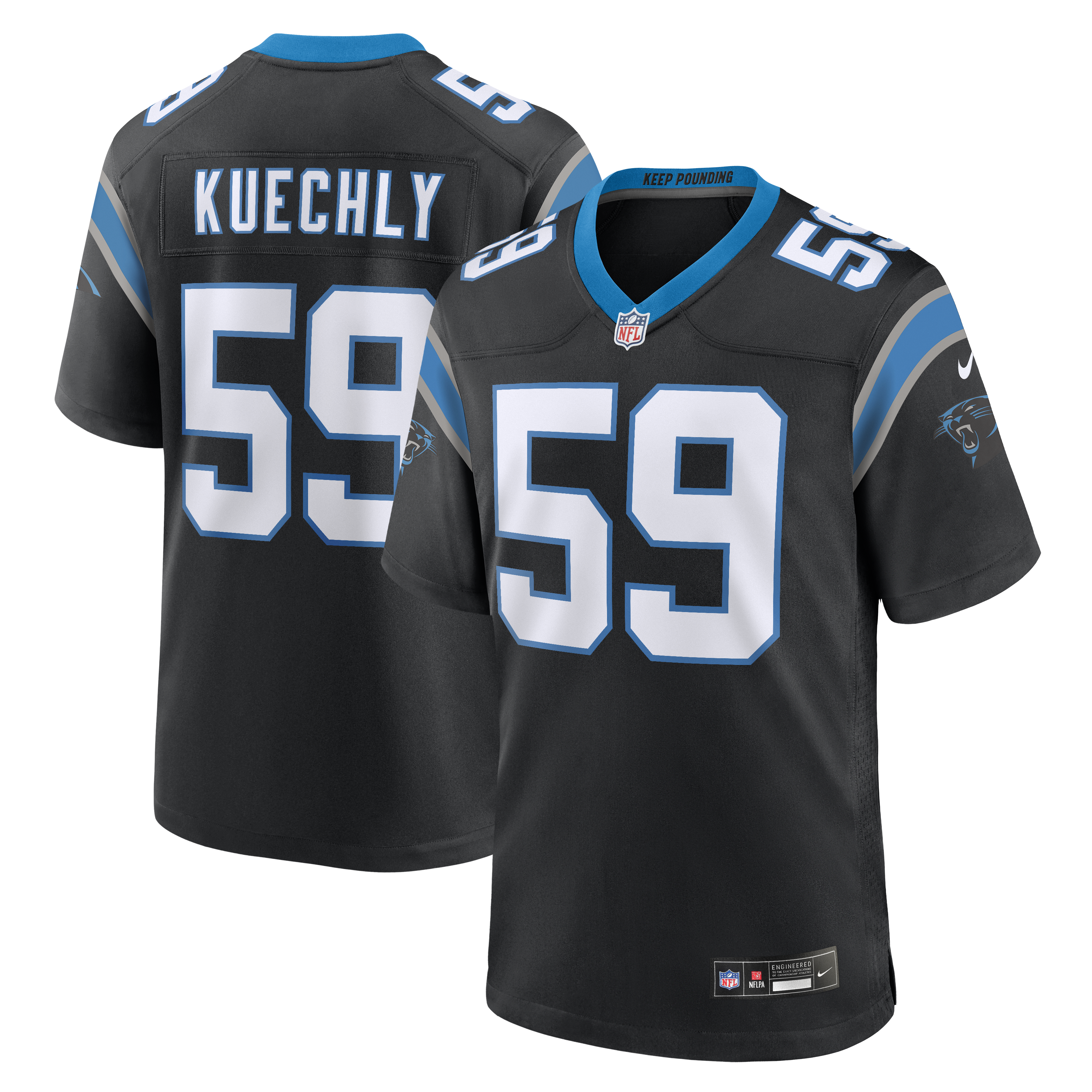 Luke Kuechly Carolina Panthers Team Game Jersey - Black | Stitched Football Jersey TJS2350