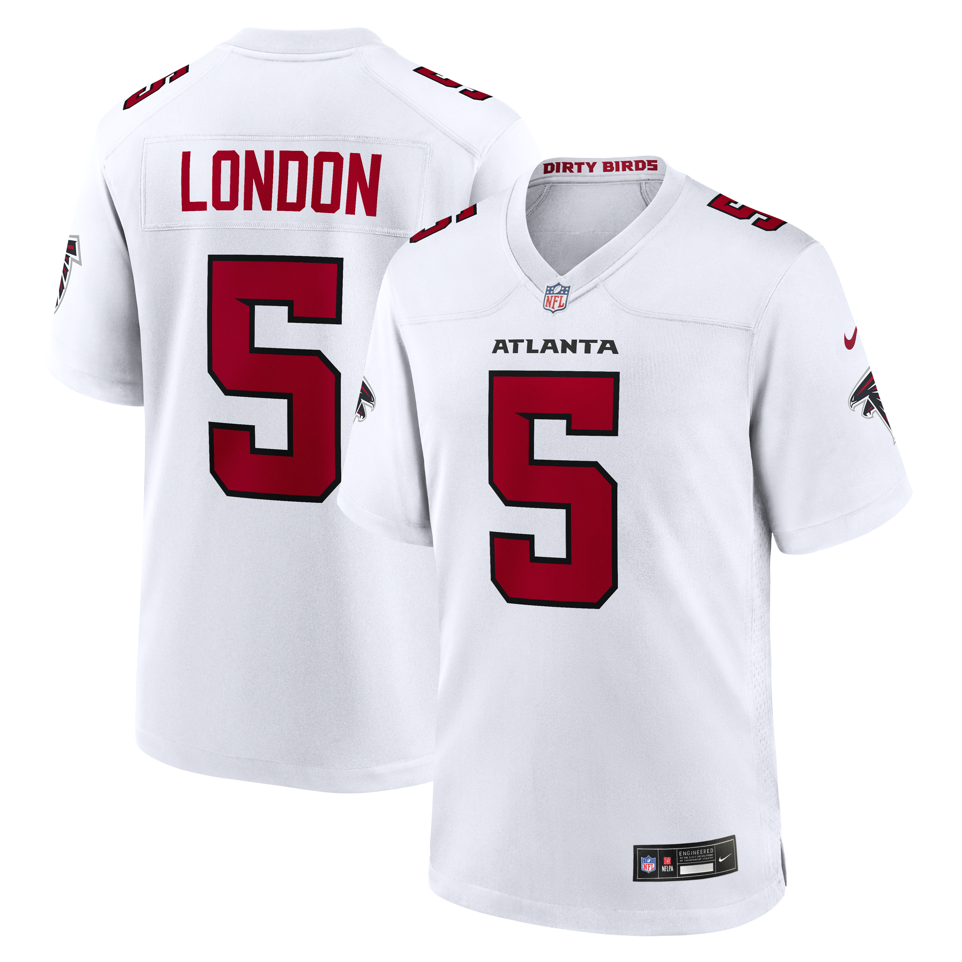 Drake London Atlanta Falcons Game Jersey - White | Stitched Football Jersey TJS2387