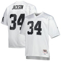 Bo Jackson Las Vegas Raiders M & N Big & Tall 1988 Retired Player Replica Jersey - White | Stitched Football Jersey TJS2420