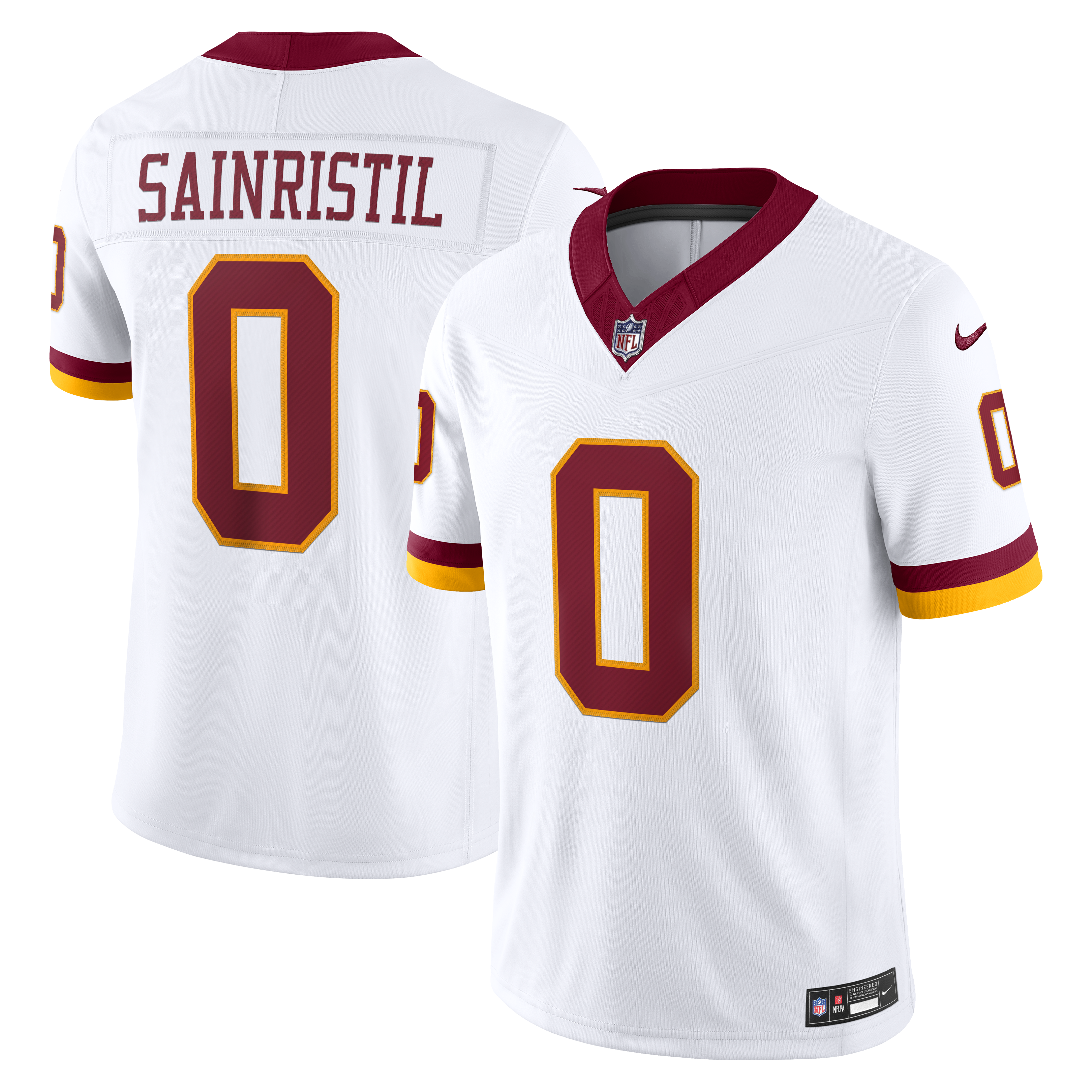 Mike Sainristil Washington Commanders Vapor F.U.S.E. Stitched Limited Jersey - White | Stitched Football Jersey TJS2414