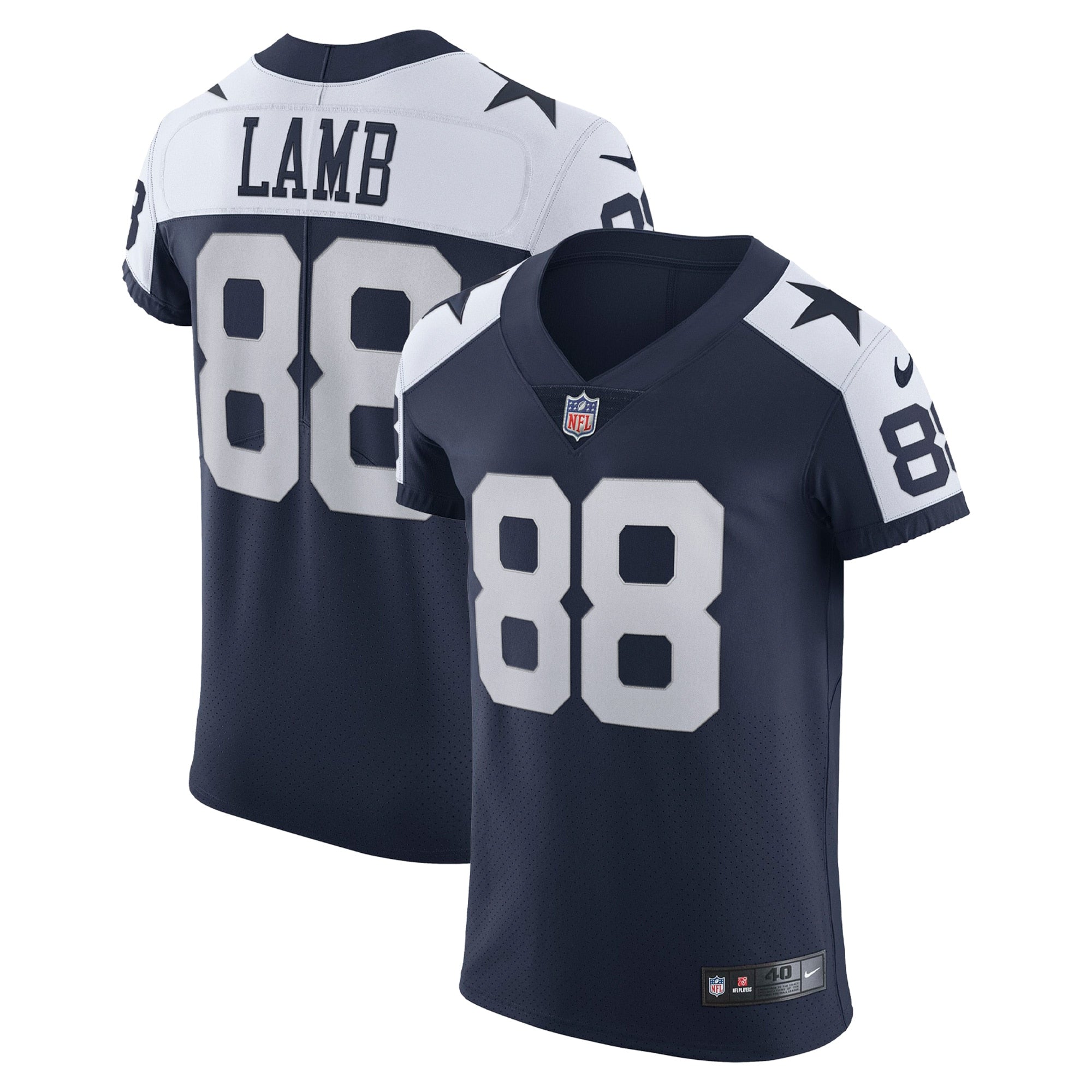 CeeDee Lamb Dallas Cowboys Alternate Vapor Elite Jersey - Navy | Stitched Football Jersey TJS2368
