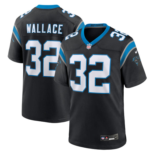Trevin Wallace Carolina Panthers Team Game Jersey - Black | Stitched Football Jersey TJS2271