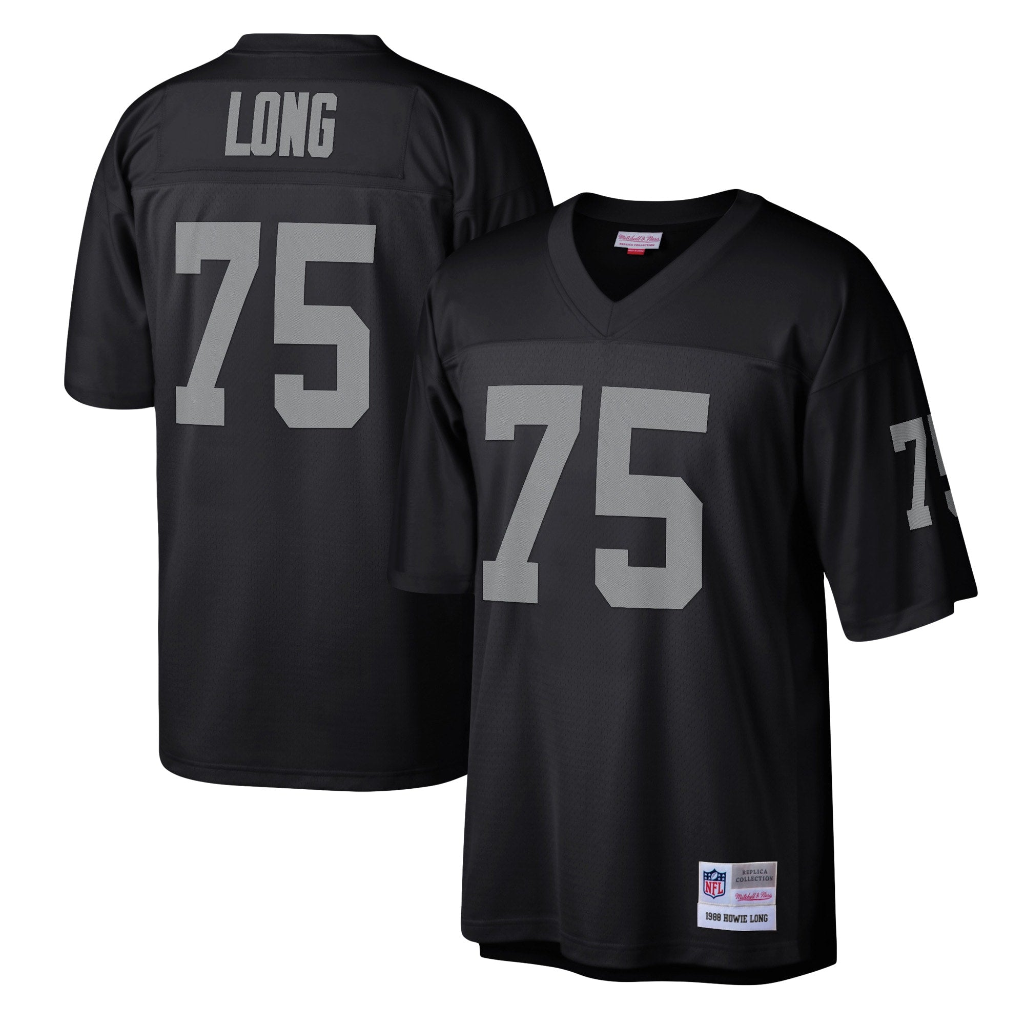 Howie Long Las Vegas Raiders M & N Legacy Replica Jersey - Black | Stitched Football Jersey TJS2381