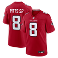 Kyle Pitts Sr. Atlanta Falcons Game Jersey - Red | Stitched Football Jersey TJS2395
