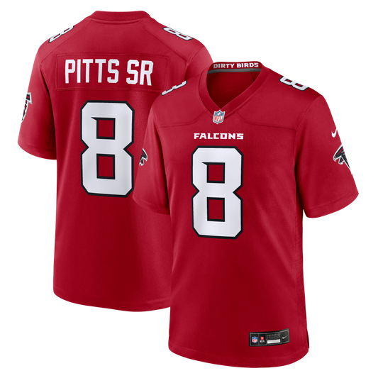 Kyle Pitts Sr. Atlanta Falcons Game Jersey - Red | Stitched Football Jersey TJS2395