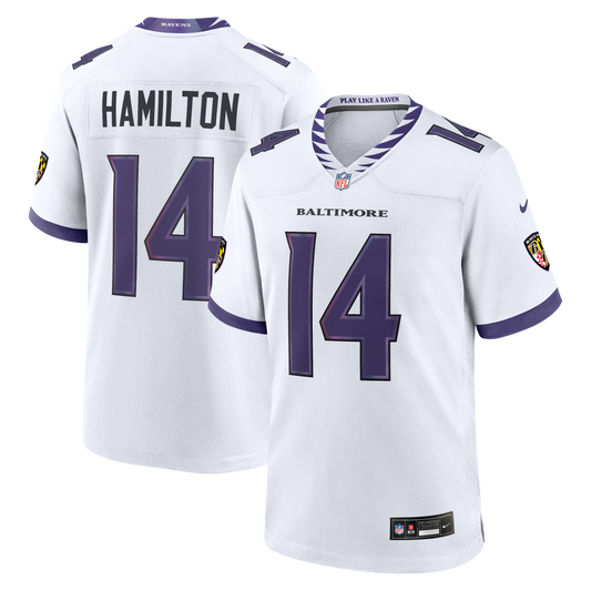 Kyle Hamilton Baltimore Ravens Game Jersey - White | Stitched Football Jersey TJS2225