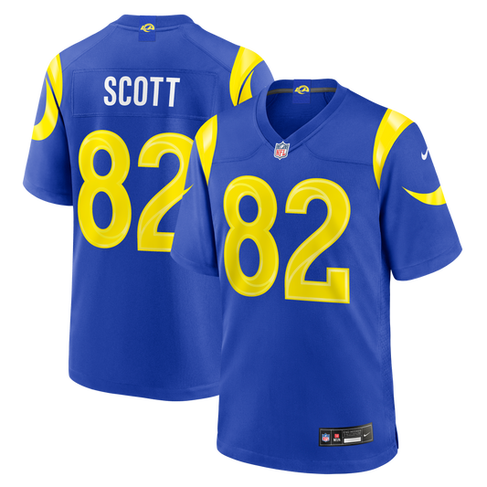Tyler Scott Los Angeles Rams Team Game Jersey - Royal | Stitched Football Jersey TJS2286