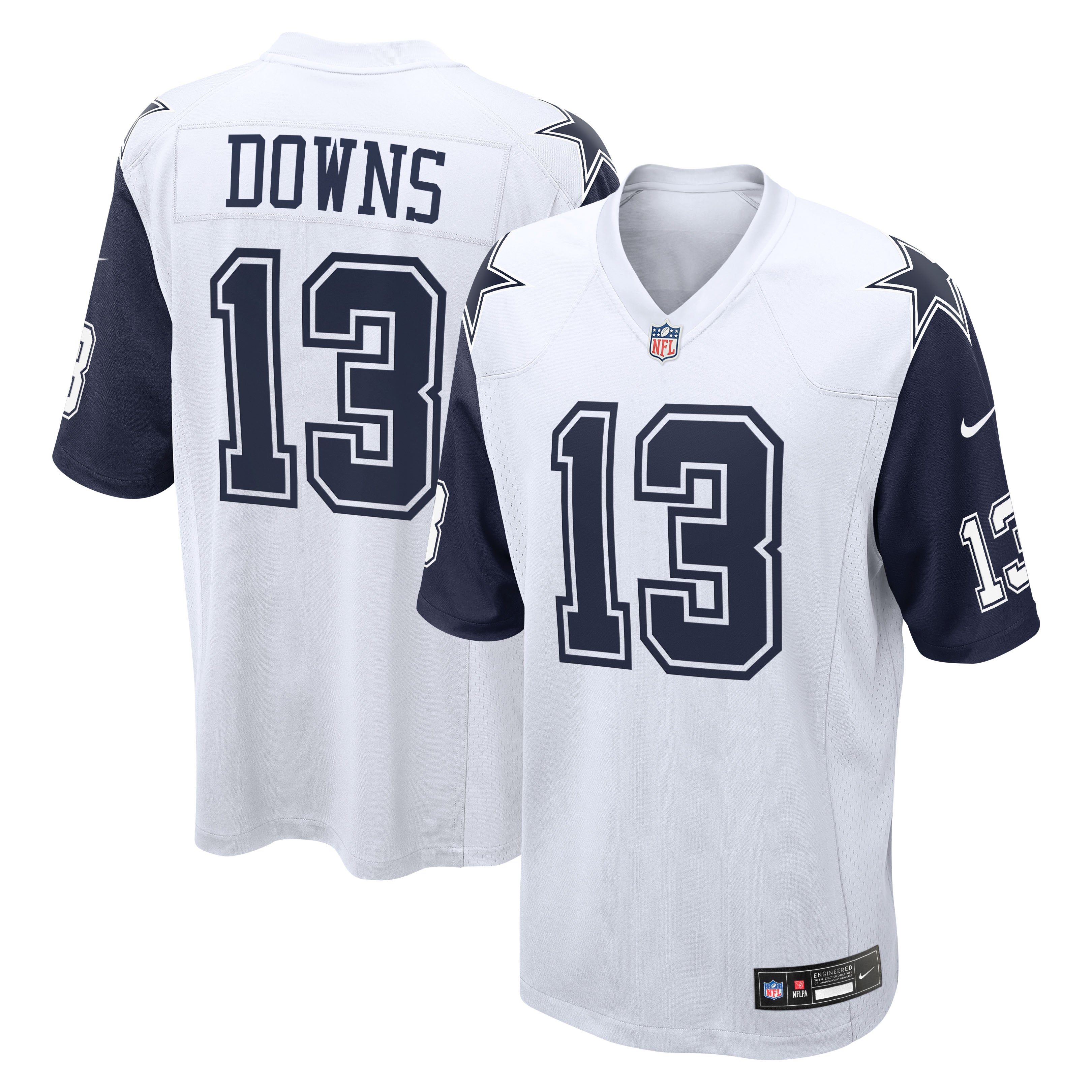 Caleb Downs Dallas Cowboys Game Jersey Game Jersey - White | Stitched Football Jersey TJS2346
