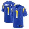 Emmanuel Forbes Jr. Los Angeles Rams Team Game Jersey - Royal | Stitched Football Jersey TJS2336