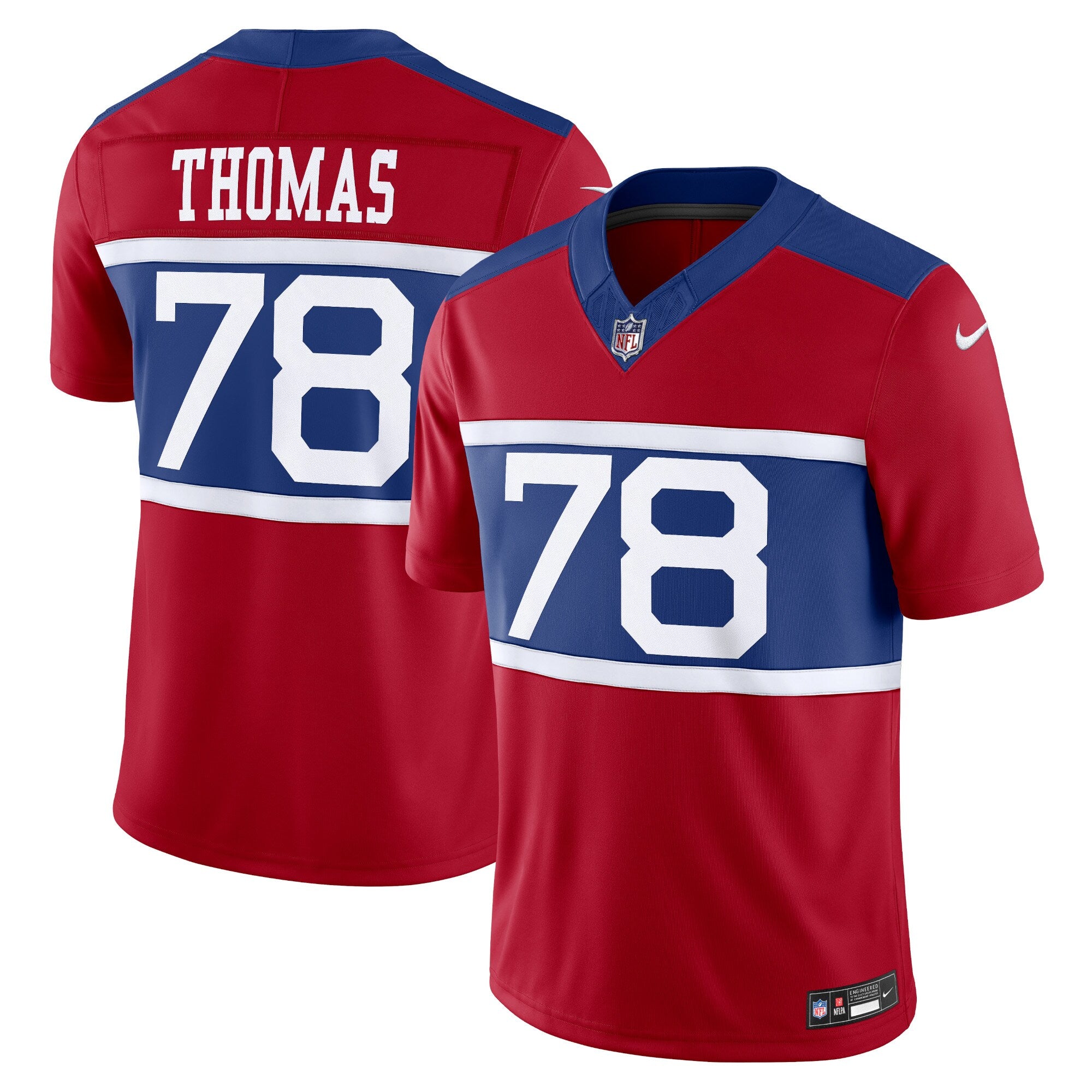 Andrew Thomas New York Giants Alternate Vapor F.U.S.E. Limited Jersey - Century Red | Stitched Football Jersey TJS2432