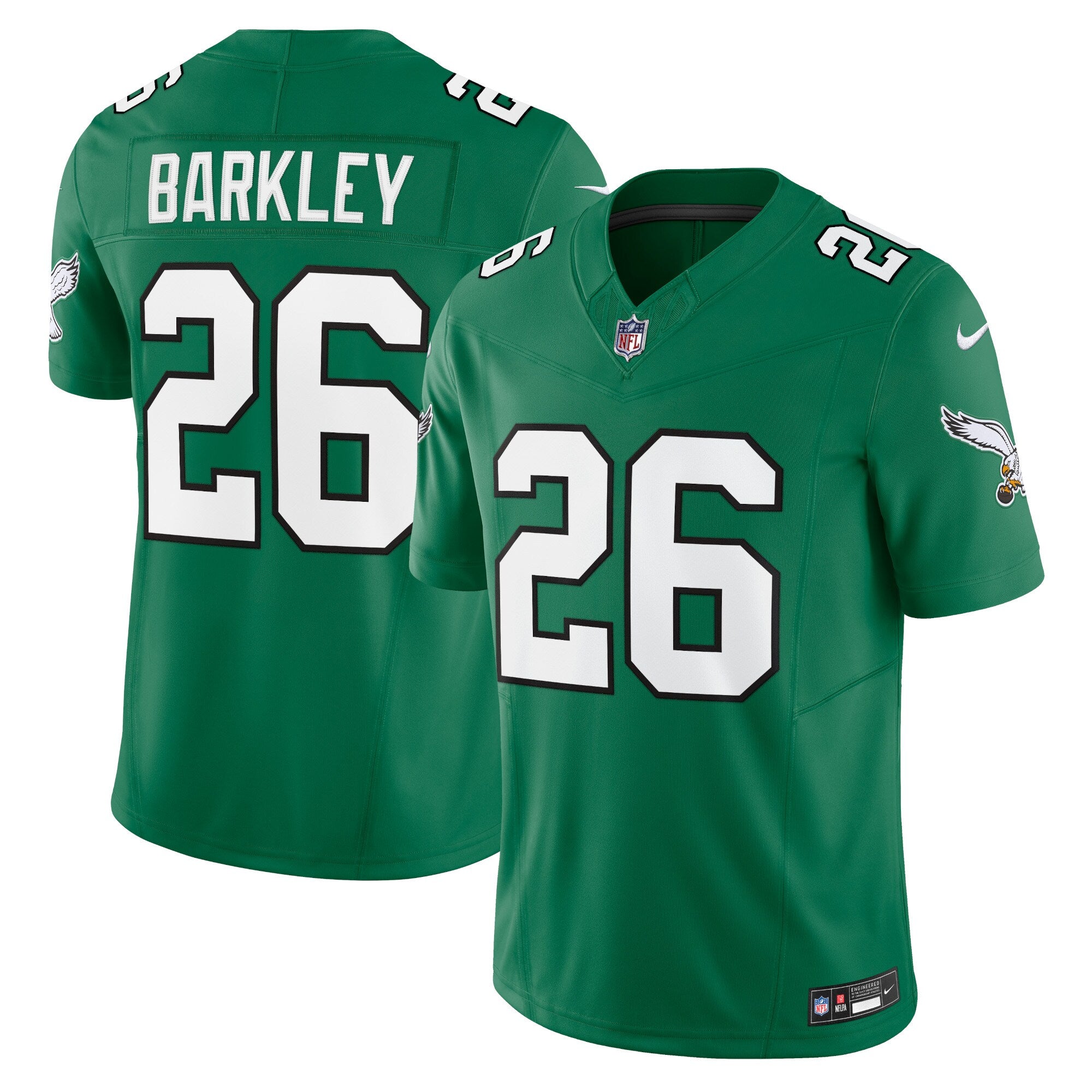 Saquon Barkley Philadelphia Eagles Alternate Vapor F.U.S.E. Limited Jersey - Kelly Green | Stitched Football Jersey TJS2279