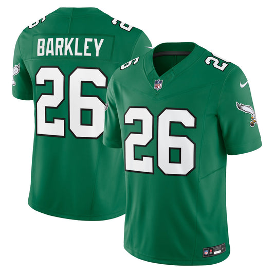 Saquon Barkley Philadelphia Eagles Alternate Vapor F.U.S.E. Limited Jersey - Kelly Green | Stitched Football Jersey TJS2279